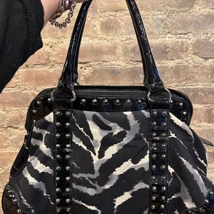 Betsey Johnson Zebra Print Purse